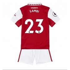 Arsenal Albert Sambi Lokonga #23 Hemmaställ Barn 2022-23 Korta ärmar (+ Korta byxor)